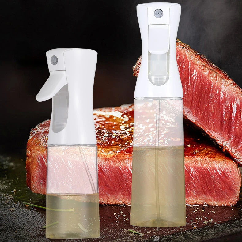Botella pulverizadora de aceite de 200/300/500ml, pulverizador de aceite de oliva para cocinar barbacoa, pulverizador de aceite para hornear de plástico, botella vacía, botella de vinagre o cepillo de aceite