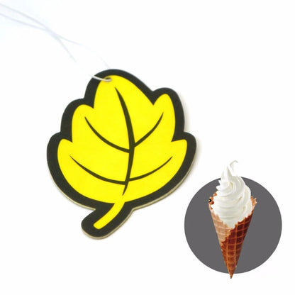 6 ambientadores para coche, papel perfumado con aroma natural a Lavanda, Fresa, Vainilla, Manzana, Jazmín y Coche Nuevo con forma de hoja para colgar en el coche, accesorios para el interior del coche, barco o casa.