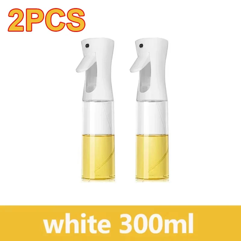 Botella pulverizadora de aceite de 200/300/500ml, pulverizador de aceite de oliva para cocinar barbacoa, pulverizador de aceite para hornear de plástico, botella vacía, botella de vinagre o cepillo de aceite